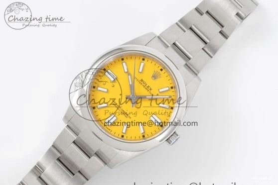 Perpetual Yellow 124300 KING Steel 904L Bracelet Best 1:1 on VR3230 SS Edition Oyster Dial 41mm 1225